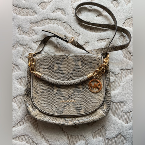 Michael Kors Python Crossbody Handbag - Picture 3 of 12